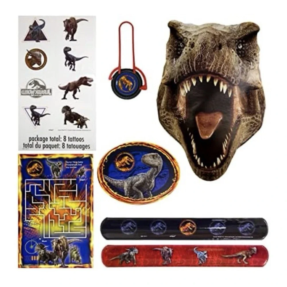 JURASSIC WORLD Fallen Kingdom FAVOR PACK (48pc) ~ Birthday Party Supplies‎ Toys